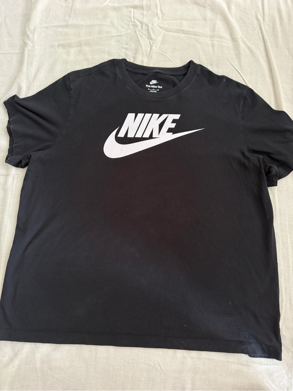 Nike The Nike Tee Men’s XL Black White Swoosh Logo Graphic T-Shirt Casual Cotton
